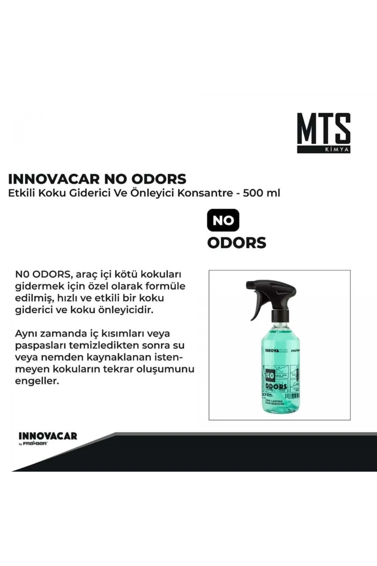INNOVACAR N0 ODORS Etkili Koku Giderici Ve Önleyici - 500 ml