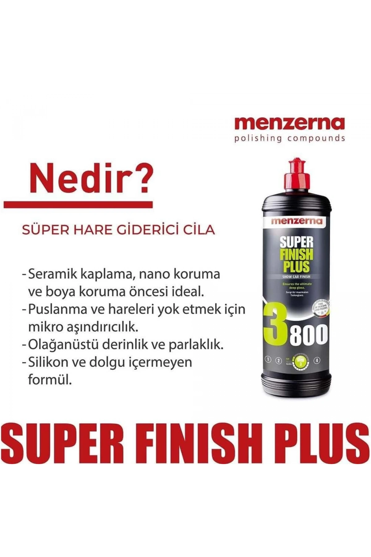 MENZERNA 3800 Süper Hare Giderici Cila 250 ml