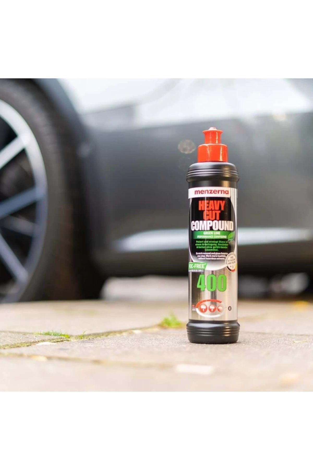 MENZERNA 400 Yeşil Seri Ağır Çizik Giderici Kalın Pasta - 250 ml