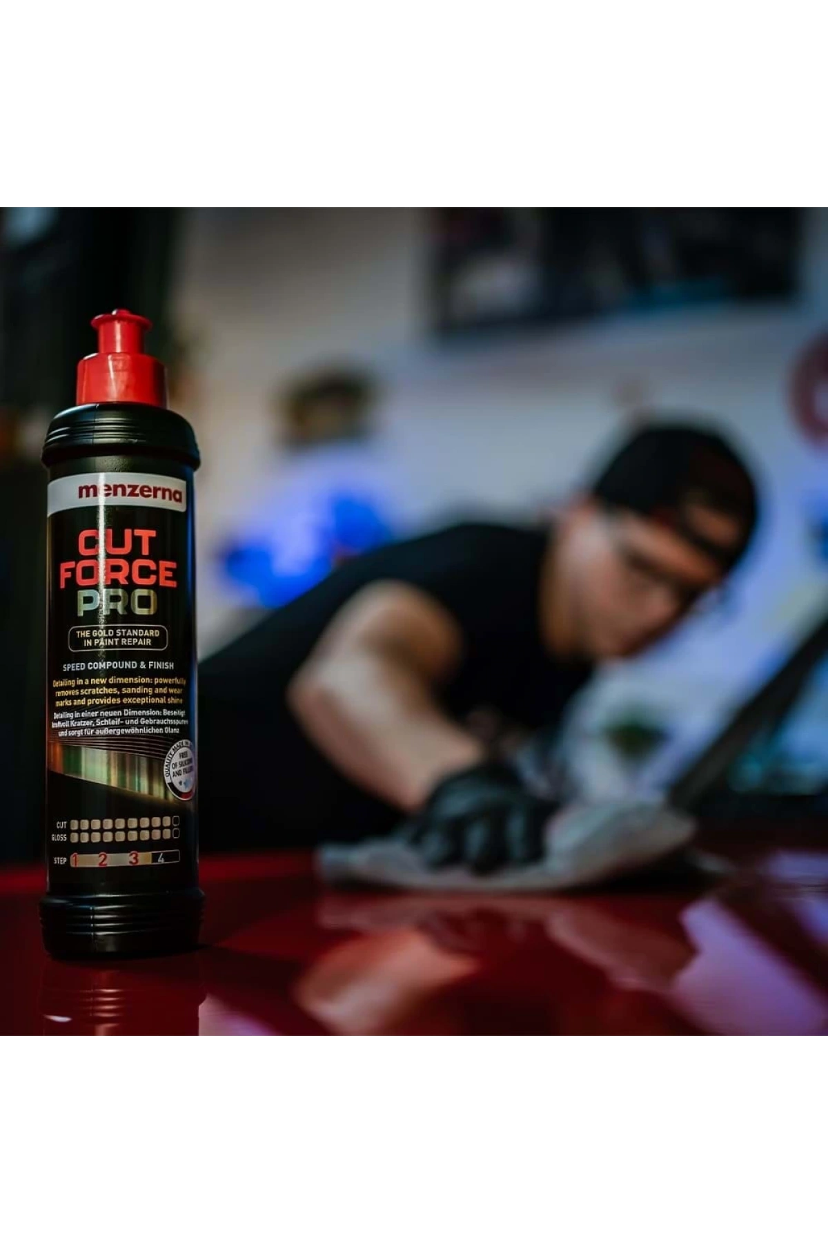 MENZERNA Cut Force Pro Altın Seri Ağır Çizik Giderici Kalın Pasta 250 ml