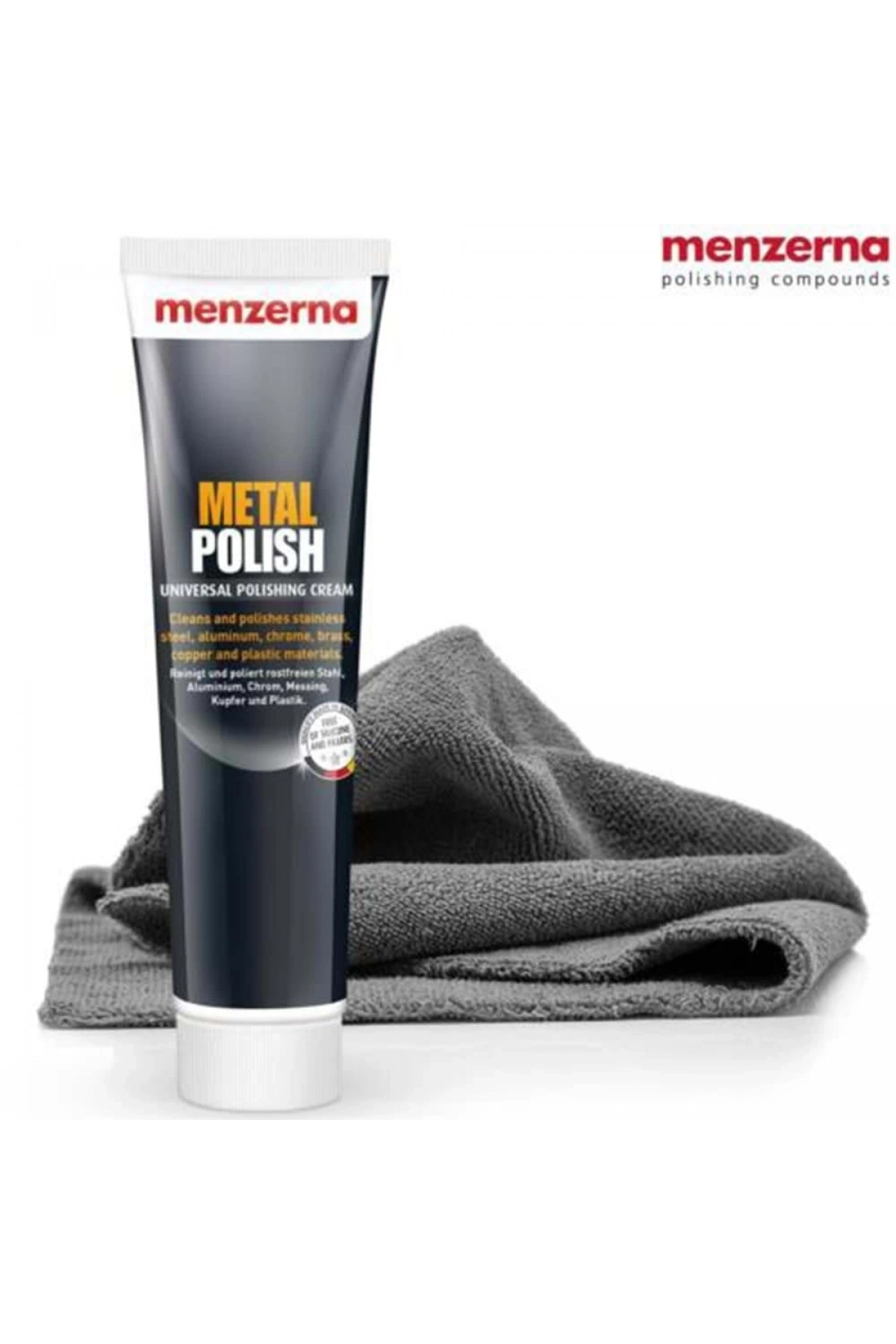 MENZERNA Metal Polish Metal Krom, Çelik Parlatıcı 125 gr