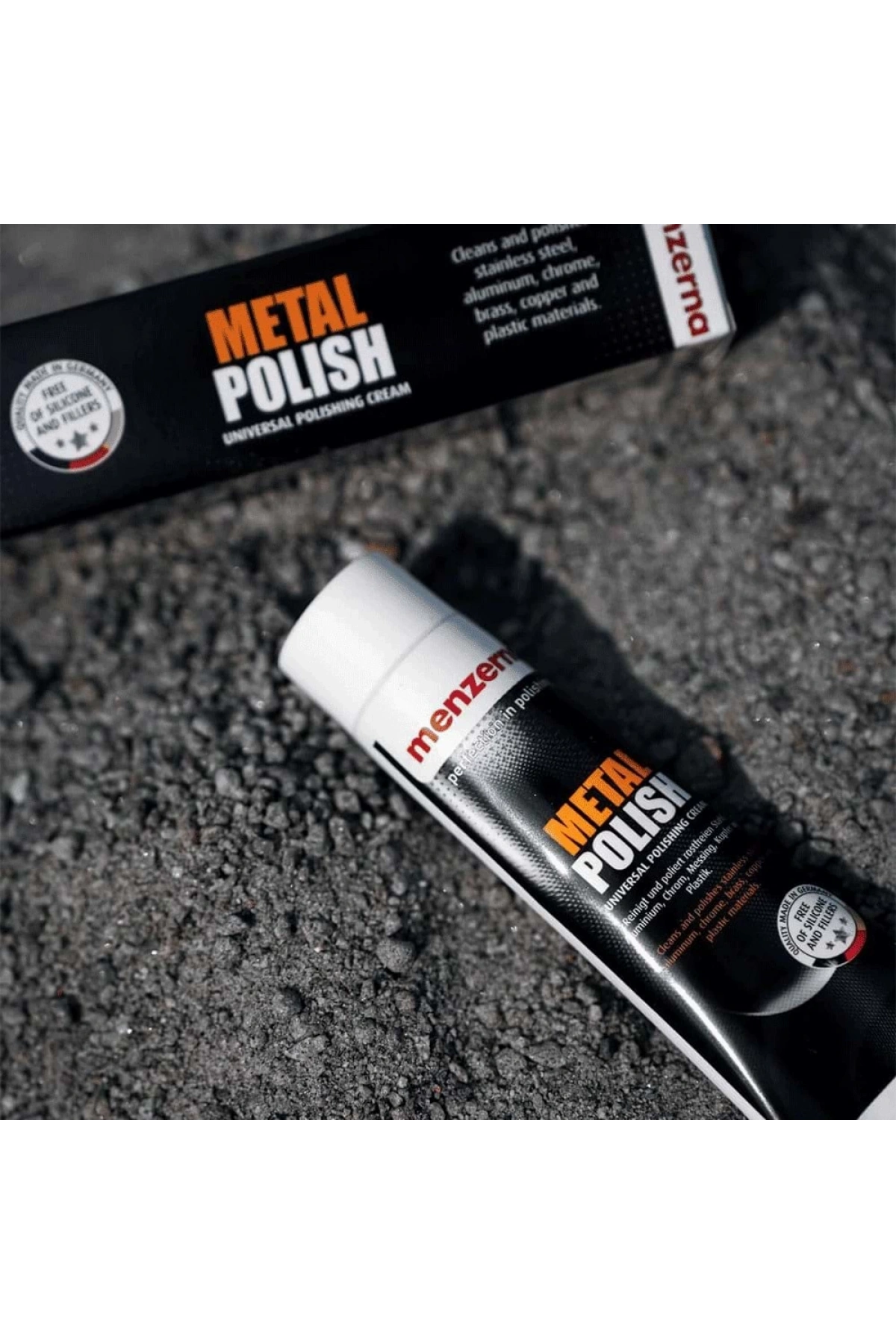 MENZERNA Metal Polish Metal Krom, Çelik Parlatıcı 125 gr