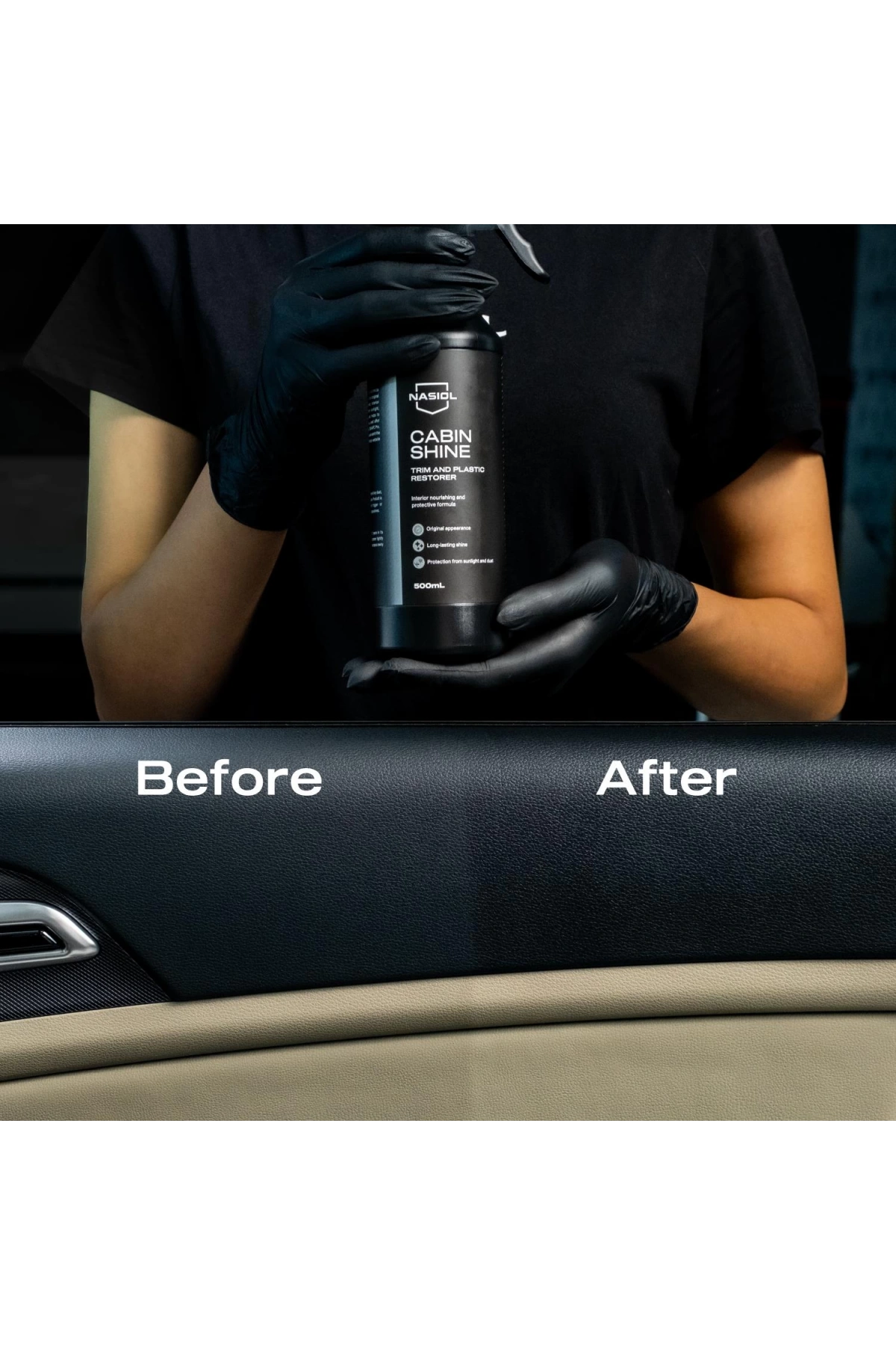 Nasiol Cabinshine Trim ve Plastik Korucuyu/Yenileyici 500 ml