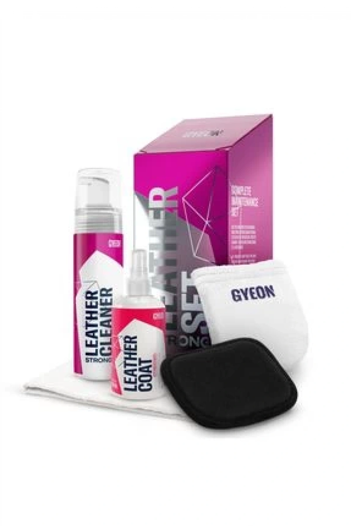 GYEON Q²M LeatherSet Strong Güçlü Deri Temizlik ve Bakım Seti (5 Parça) - 200 ml