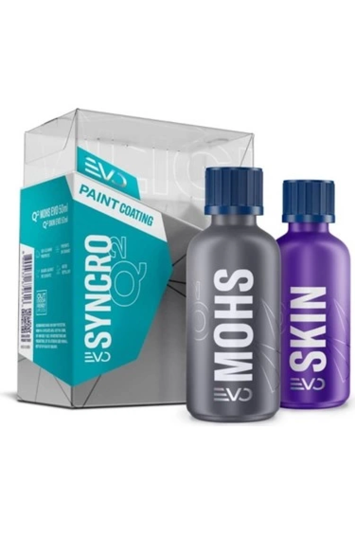 GYEON Q² Syncro EVO Light Box Çift Katman Seramik Kaplama - 50 ml + 50 ml - 9H Oto Boya Koruma