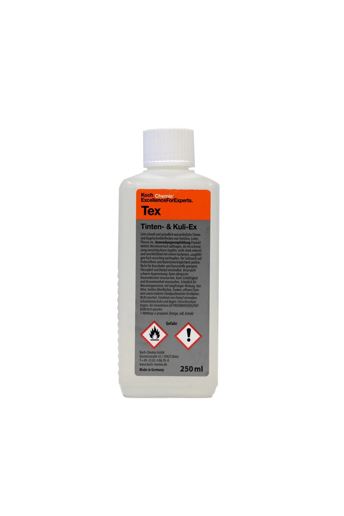 Koch Chemie TEX (Tinten Kuli-Ex 250 ml) Mürekkep ve Tükenmez Kalem Çıkarıcı