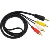3 Rca 3.5mm Stereo 1.5mt Kablo