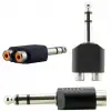 6.3 Mm Stereo Erkek - 2 Rca Dişi Çevirici Jack
