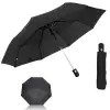 8 Telli Otomatik Açma Kapama Şemsiye Siyah