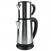 Crown Crw-2201 1800w 1.8 - 0.8 Litre Çelik Hazneli Çaycı Mutfak Kettle Demlikli Ve Süzgeçli Inox