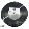 Fully 2x0.75mm Hoparlör Kablosu Siyah Renk 100mt