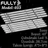 Fully Set-033 Sony 40 Inc 5a+5b Adet (set) Tv Led Bar