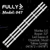 Fully-set-047 Lg 32 Inc 2a+1b 3 Adet (set) Bakalit Tv Led Bar