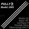 Fully Set-1001 Lg 43 Inc 3  Adet (set) Tv Led Bar