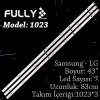 Fully Set-1023 Lg 43 Inc 3  Adet (set) Tv Led Bar
