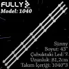 Fully- Set-1040 Sunny 43 Inc 3  Adet (set) Tv Led Bar