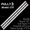 Fully Set-175 Samsung 32 Inc 3  Adet (set) Tv Led Bar