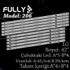 Fully Set-206 Lg 42 Inc 5a+5b Adet (set) Tv Led Bar