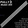 Fully Set-264 Skyworth 40 Inc 3  Adet (set) Tv Led Bar