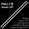Fully Set-297 Phılıps 32 Inc 2  Adet (set) Tv Led Bar