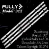Fully Set-312 Samsung 32 Inc 4  Adet (set) Tv Led Bar