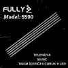Fully-set-5590 Telenova, 55s8001, 55nsk9001, Led Bar, Backlıght, Sj.ym.d5500901-3030cs-m, Ms-hk-t550-p9-g-3030-2.1 Tv Led Bar