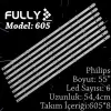 Fully Set-605 Awox 6v 55 Inc 8  Adet (set) Tv Led Bar