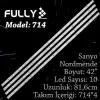 Fully- Set-714 Sanyo 42 Inc 4  Adet (set) Tv Led Bar