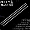 Fully Set-888 Profilo 40 Inc 3  Adet (set) Tv Led Bar