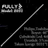 Fully Set-eled-031 Sanyo/phılıps 46 Inc 1  Adet (set) Tv Led Bar