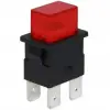 Ic-180h 4 Pinli 220 Volt Kalıcı Basmalı Işıklı Anahtar Ps23-16n