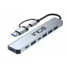 Inca Iutp-7 Usb Type-c Hub X7 Alumınyum Çoklayıcı