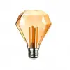 Ledx Gd-95 Kırılmaz Gövde Diamond Elmas Kesim 4,5 Watt Amber Rustik Ampul