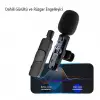 Magicvoice K8 Kablosuz Type-c Vlogger Yaka Mikrofonu (android-gopro-osmo Action-ıphone-ıpad)