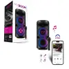 Maxron MXBoom Taşınabilir RGB Led BT5.0 Hoparlör Parti Speaker Kablosuz Mikrofonlu