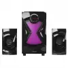 Mikado Md-370bt 38w Siyah Bt/aux/usb/fm/led Işıklı Multimedia Speaker 2+1 Ses Sistemi