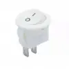 Mini Yuvarlak Işıksız On-off Beyaz Anahtar Ic-134e