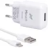 Mirtech LT11A hızlı şarj USB şarj cihazı ve USB A Lightning şarj kablosu 1 Metre 521028