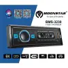 Moonstar BMS-3230 Oto Teyp App Kontrol 4X60 Watt Bluetooth 2xUsb Sd Fm Aux 7 Renk Ekranlı