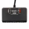 Olesson 1639 12-24v Çift Usb Girişli Hızlı Şarj Destekli 120w 80cm Kablolu Dijital Voltaj Ekranlı 3lü Araç Çakmak Çoklayıcı