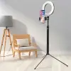 Philips 2in1 Tripod Standlı Youtube Tiktok Selfie Çekim Işıklı Telefon Tutucu - Makyaj Işığı Dlk3621n/93
