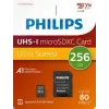 Philips Fm25mp45b/00 256gb Class10 Uhs-ı U1 Tf Adaptörlü Micro Sdxc Hafıza Kartı