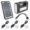 Powermaster Gd-8017s Solar Panelli 3 Ampullü Solar Aydınlatma Sistemi