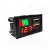 Powermaster Ic278c Dijital Voltmetre Usb Çıkışlı Akü Göstergeli Dc 12volt Aküler İçin