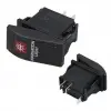 Powermaster Navigasyon Sembollü Işıklı 3 Pinli On-off 12-24v Marin Switch