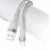 Powerway Hc05 Örgülü 5 Amper Usb To Type- C 1 Metre Şarj Data Kablosu