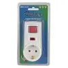 Rutter Anahtarlı Tekli Priz Akım Koruma 3500W Güç Çocuk Koruma Duvar Prizi
