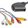 Scart 6 Rca Stereo Standart 1,5 Metre Kablo