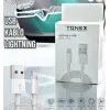 Tonex İph7-xs Cep Telefonu Şarj Kablosu Lightning USB Kablo