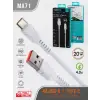 Tonex MA71 Cep Telefonu Şarj Kablosu TYPE-C USB Kablo 20W